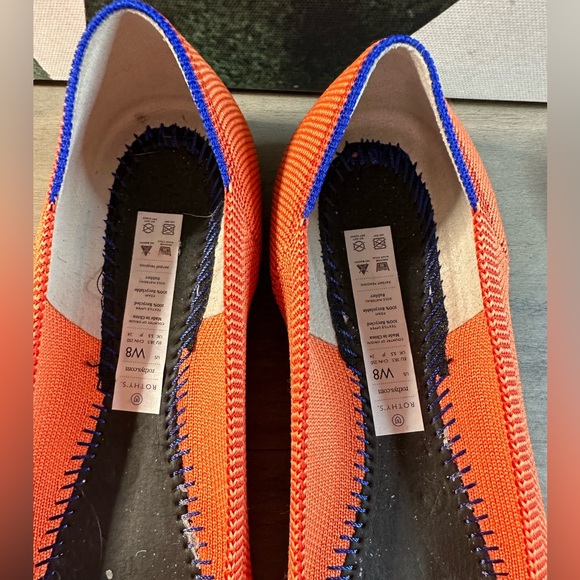 Rothy’s The Point (Retired) Persimmon Orange 8 EUC - Picture 7 of 11